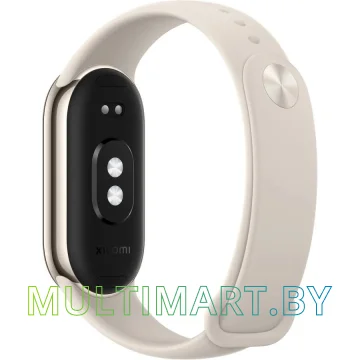 Фитнес-браслет Xiaomi Smart Band 8 (золотистый, бежевый ремешок, международная версия) картинка 4